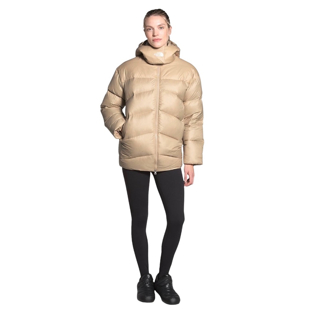NWT The North Face Women’s Palomar Down Parka Coat Jacket relaxed fit Khaki  L - Picture 3 of 14